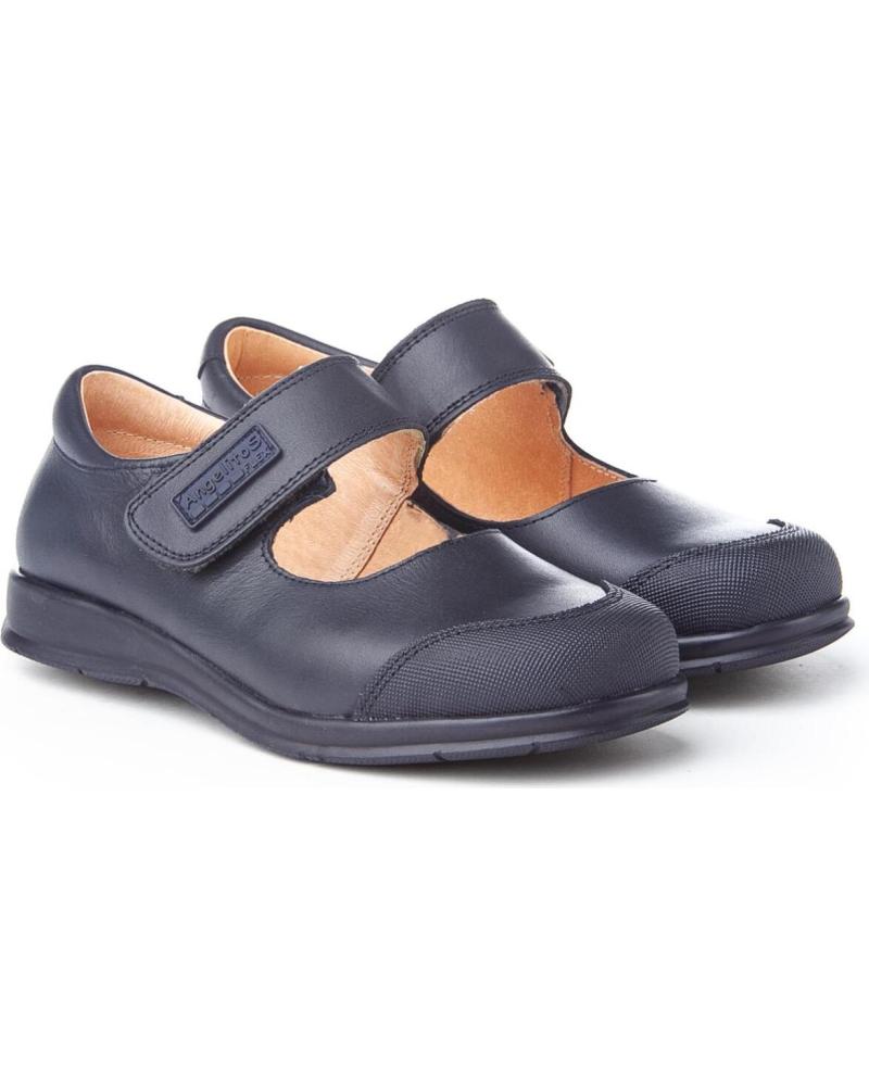 ANGELITOS SCHULSCHUH NAPPA KLETTVERSCHLUSS VERSTÄRKT BLAU AZUL