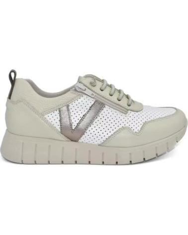 TEKILA ZAPATILLAS DE PIEL PARA MUJER CON CREMALLERA Y CORDONES ELAS VARIOS COLORES