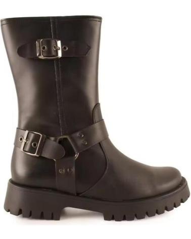 BOTAS MOTARD TEKILA DE PELE COM SOLA TRATORADA - PRETAS NEGRO