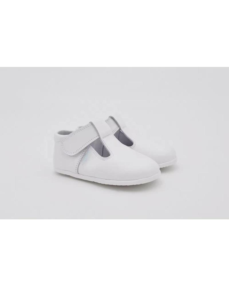 ANGELITOS PEPITO RISPETTOSO IN PELLE MODELLO 542 BIANCO BLANCO