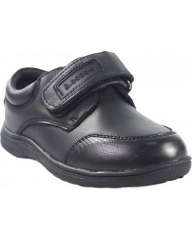 BUBBLE BOBBLE SCHOOL SHOE VELCRO MODEL A069 BLACK (SIZES 25-37) NEGRO