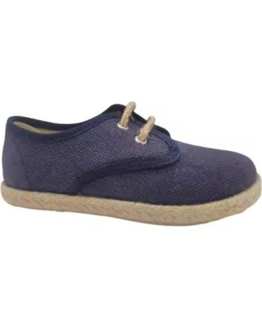 CONDIZ ALPARGATA ESPARTENA DE LONA CON CORDONES - AZUL MARINO AZUL