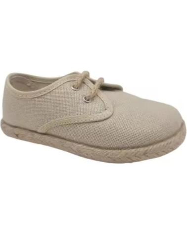 CONDIZ CANVAS ESPADRILLE WITH LACES - GOLD TONE GOLD