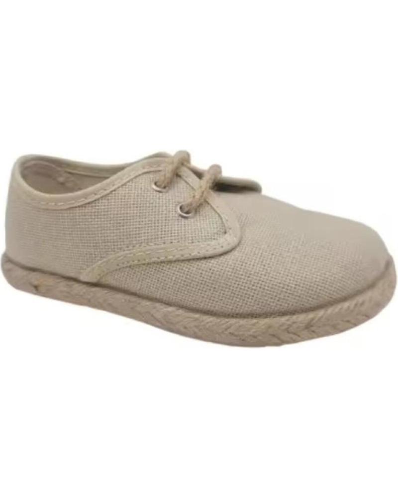 CONDIZ CANVAS ESPADRILLE WITH LACES - GOLD TONE GOLD