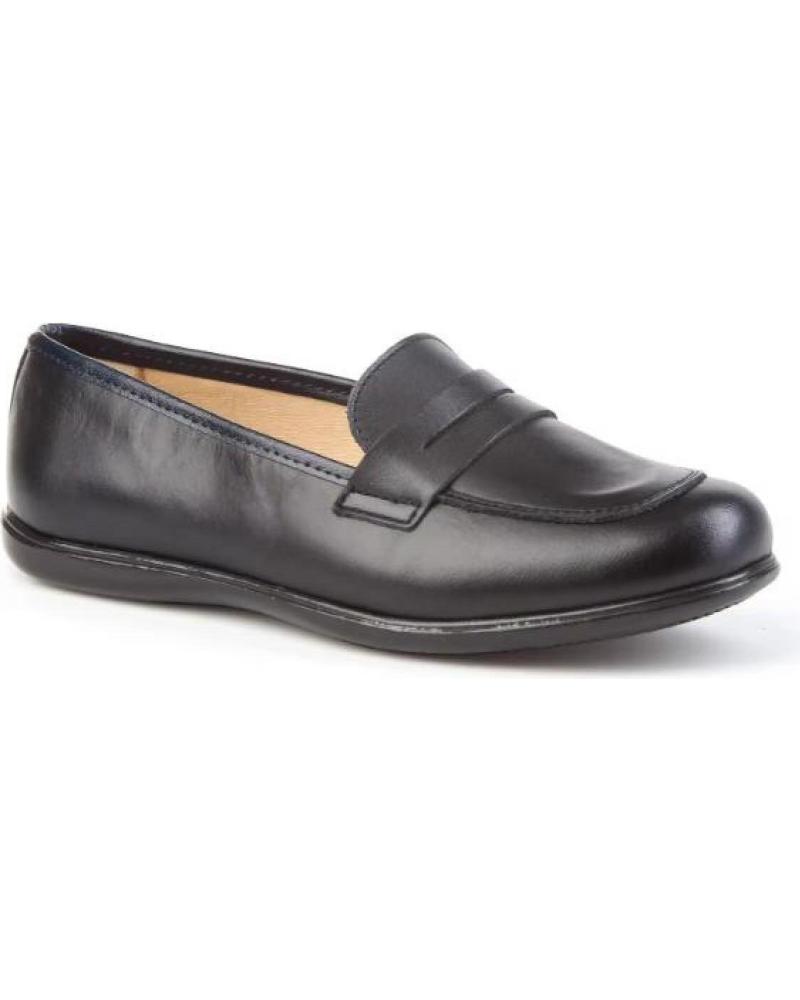 MOCASSINS SCOLAIRES ANGELITOS EN CUIR MODÈLE 466 BLEU AZUL