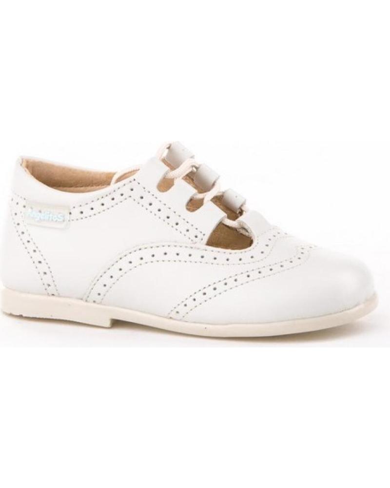 ANGELITOS ZAPATO INGLES INFANTIL TALLAS 19 A 27 MODELO 504 BEIGE