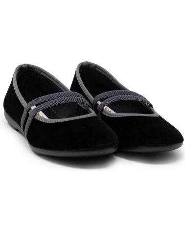 VUL-LADI BAILARINA DOS GOMAS TERCIOPELO NEGRO