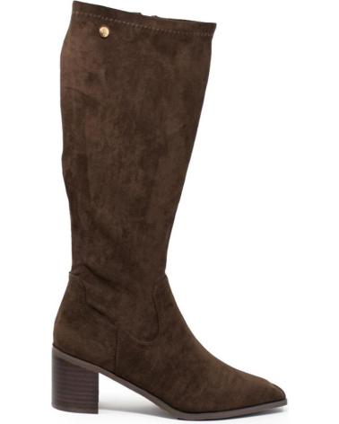 ISTERIA BOTA ALTA CON TACON PARA MUJER 580 COLOR MOKA MARRóN