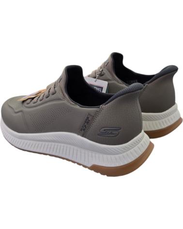 SKECHERS SLIP-INS BOBS SQUAD 4-DIRECT STEP 118424-TPE TAUPE MARRóN