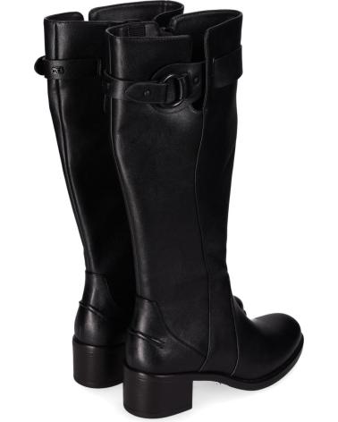 CHIKA10 CHK10 BOTA ALTA CON TACON PARA CHICA BAIDEN 11 COLOR NEGRO