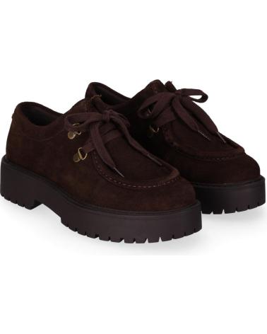 CHIKA10 NEREA 02 BROWN PLATFORM LOAFERS MARRON-BROWN