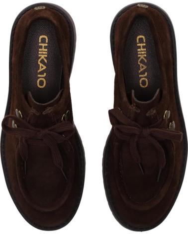 CHIKA10 NEREA 02 BROWN PLATFORM LOAFERS MARRON-BROWN