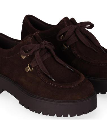 CHIKA10 NEREA 02 BROWN PLATFORM LOAFERS MARRON-BROWN