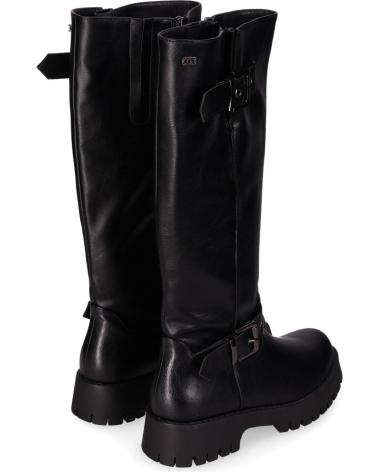 CHIKA10 STRONG 07 BLACK TALL BOOT WITH BUCKLES NEGRO-BLACK