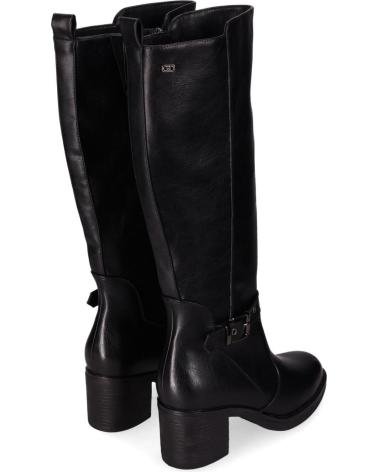 CHIKA10 MONNA 07 BLACK TALL BOOT WITH BLOCK HEEL NEGRO-BLACK