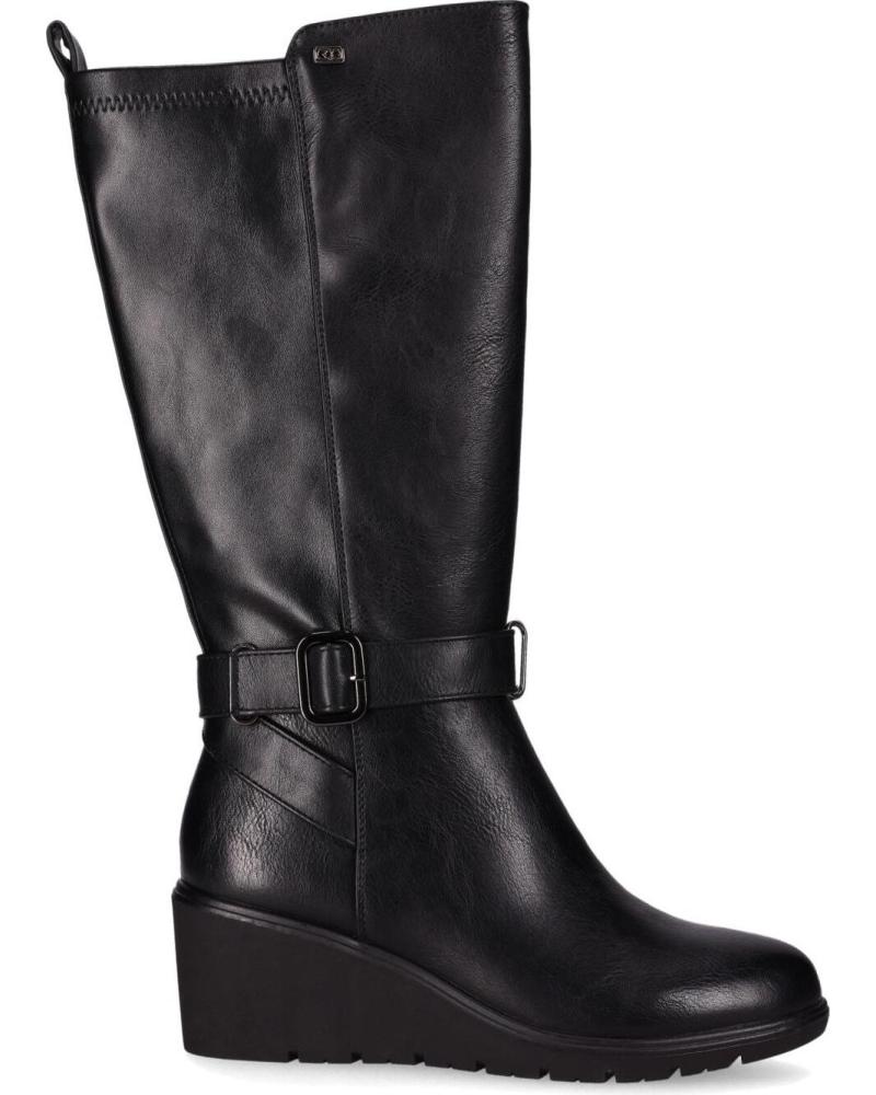 CHIKA10 CLAKISA 04 BLACK HIGH WEDGE BOOT NEGRO-BLACK