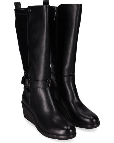 CHIKA10 CLAKISA 04 BLACK HIGH WEDGE BOOT NEGRO-BLACK