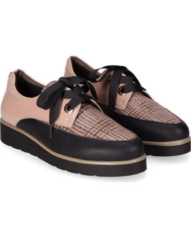 CHIKA10 RE FICUS 03 - MULTI-TONE BEIGE PATENT EFFECT OXFORD SHOES MULTI-BEIG-BEIGE