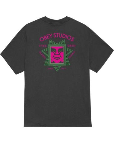T-SHIRT OBEY GLOBAL VISUALS PRETO VINTAGE NAN