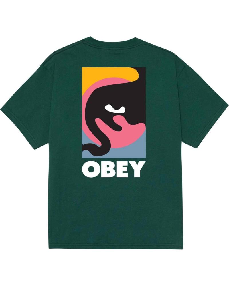 CAMISETA OBEY QUARTER ICON VERDE RAINFOREST NAN CAMISETA OBEY QUARTER ICON VERDE RAINFOREST NAN
