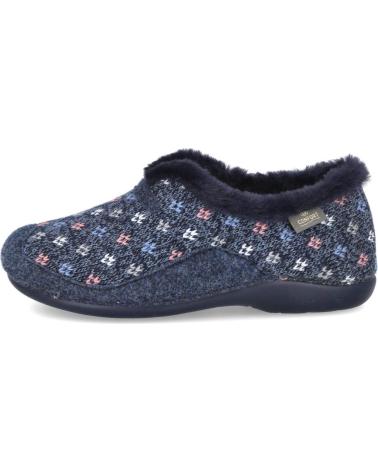 ZAPATILLAS DE CASA CALZAMUR 40429 CERRADAS MARINO PARA MUJER MARINO