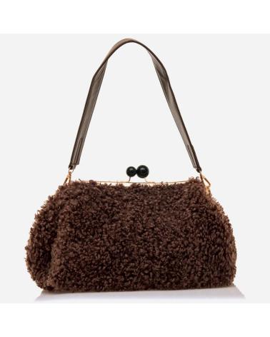 BOLSA DE MÃO MARIA MARE BOLLA C59011 MARROM MARRON