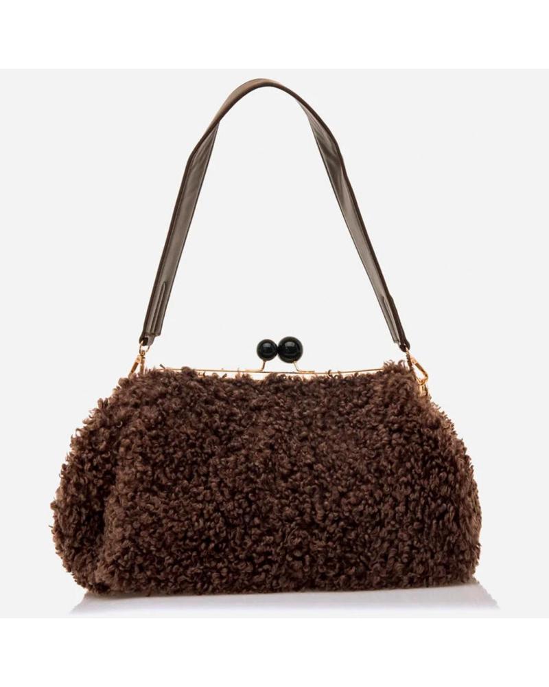 BOLSA DE MÃO MARIA MARE BOLLA C59011 MARROM MARRON BOLSA DE MÃO MARIA MARE BOLLA C59011 MARROM MARRON