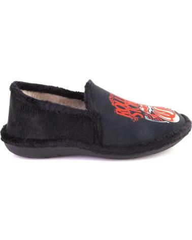 SUAVEFLEX 250-ROLLING BLACK HOUSE SLIPPERS NEGRO