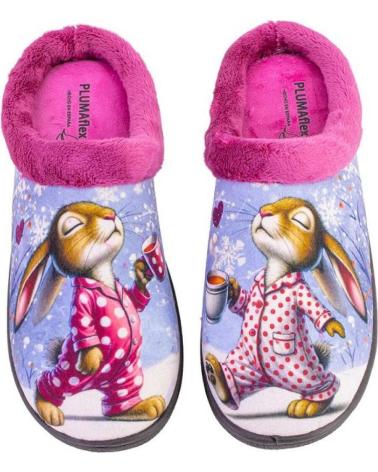 PANTUFAS PLUMAFLEX 12213CONEJO FÚCSIA FUCSIA