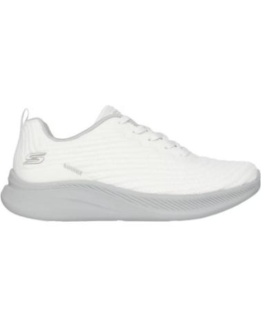 SNEAKERS CASUAL UOMO SKECHERS BOBS FLEX 117731 BIANCO BLANCO