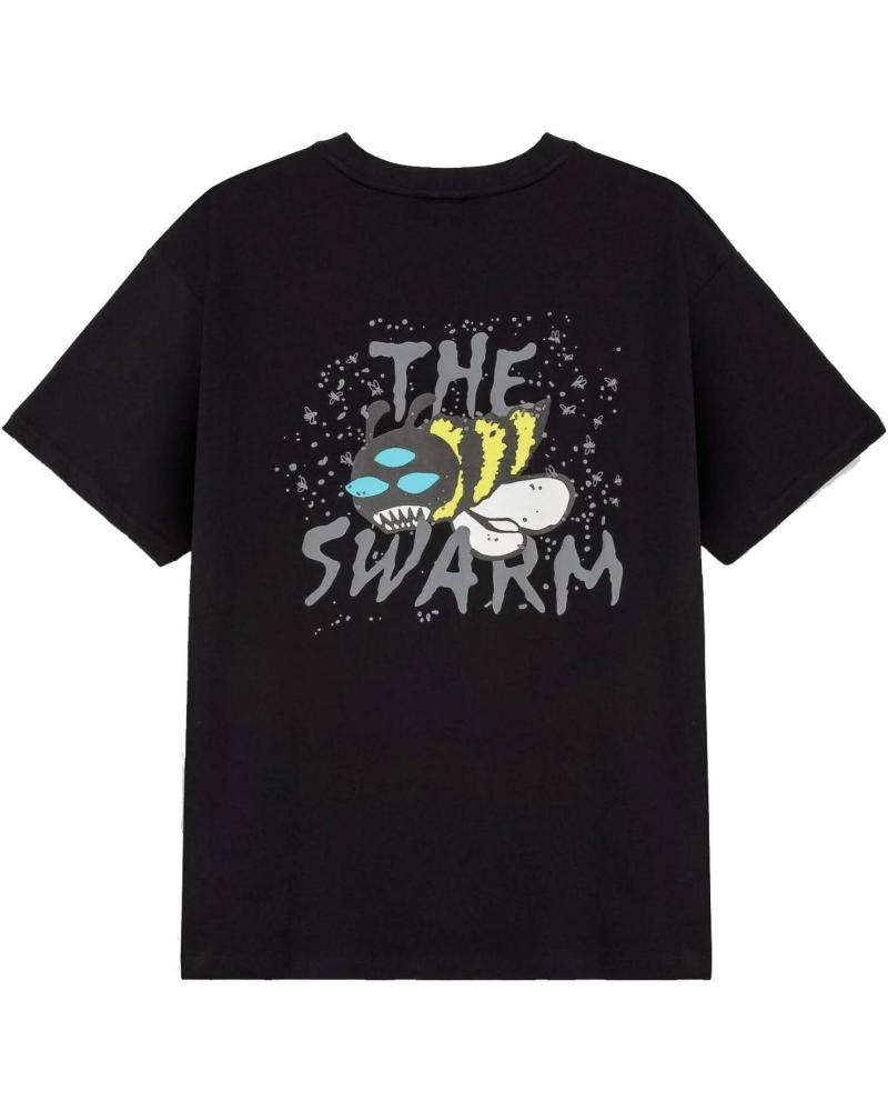 T-SHIRT GRIMEY NERA 'THE SWARM' CON STAMPA GRAFICA NEGRO T-SHIRT GRIMEY NERA 'THE SWARM' CON STAMPA GRAFICA NEGRO