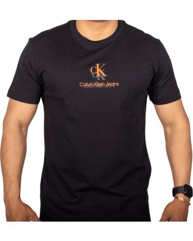 CALVIN KLEIN CAMISETA CON MONOGRAMA NEGRO