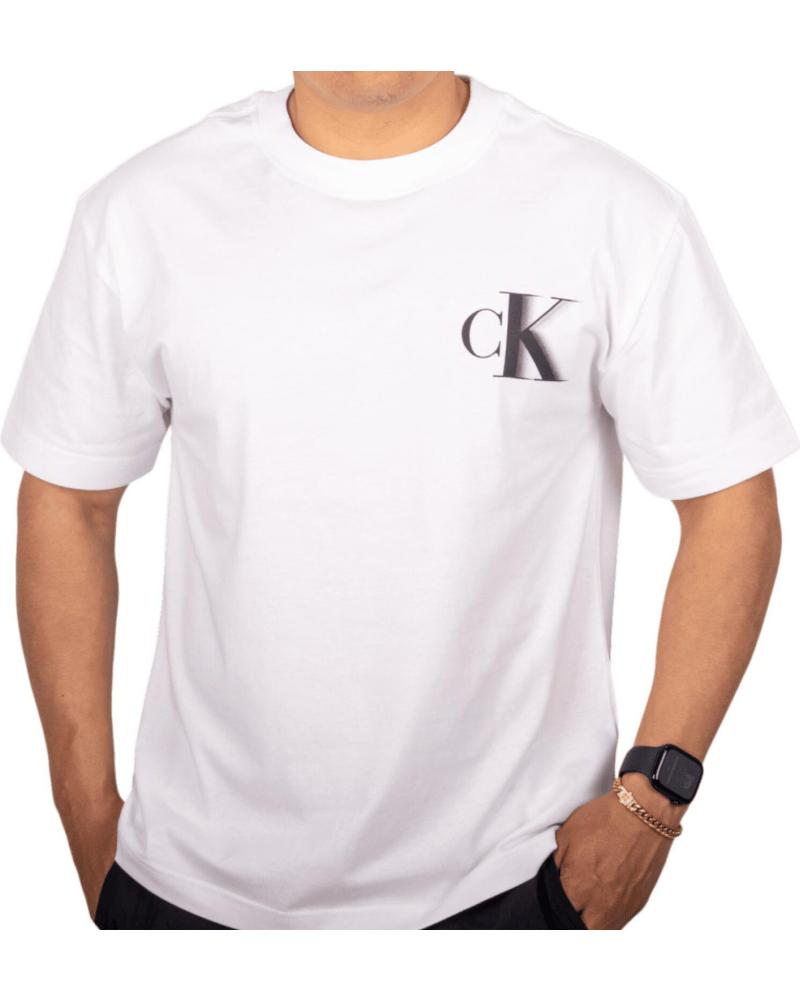 CALVIN KLEIN CAMISETA HOLGADA CON MONOGRAMA BLANCO