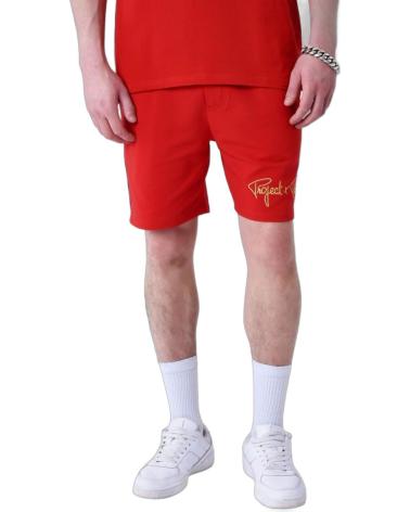 PROJECT X PARIS PANTALON CORTO CLASICO RAYAS LATERALES ROJO