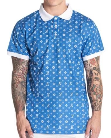 GIANNI KAVANAGH LOGO MANIA POLO BLUE AZUL