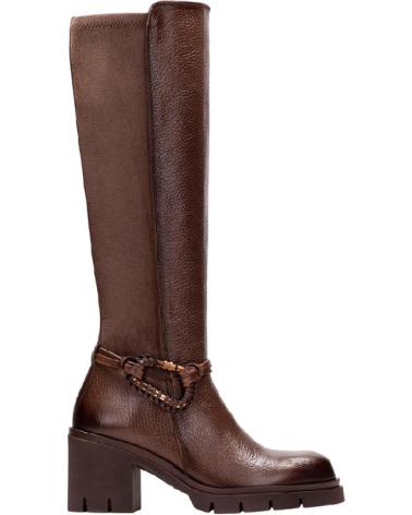 BOTAS HISPANITAS ZURICH HI254332 DE COURO COR AVELÃ MARROM MARRóN