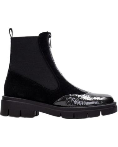 BOTINS HISPANITAS NEPAL HI254302 PRETOS COM BIQUEIRA CROCO NEGRO