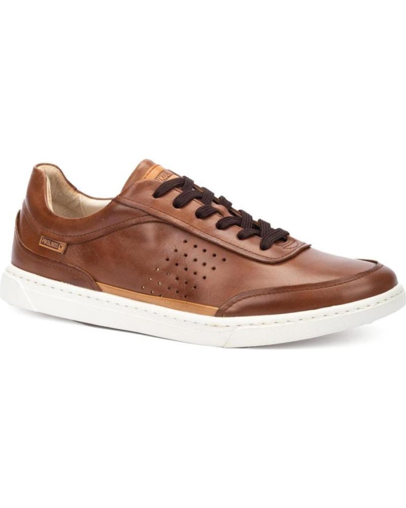 PIKOLINOS ALICANTE M2U LEATHER SNEAKERS IN BROWN MARRóN PIKOLINOS ALICANTE M2U LEATHER SNEAKERS IN BROWN MARRóN