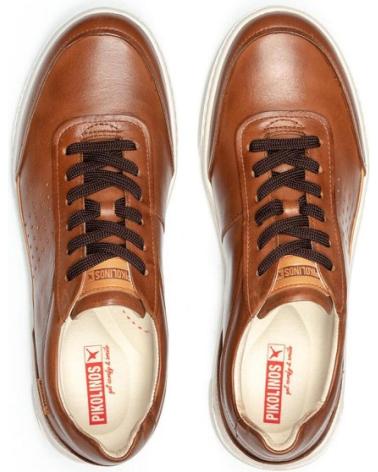 PIKOLINOS ALICANTE M2U LEATHER SNEAKERS IN BROWN MARRóN PIKOLINOS ALICANTE M2U LEATHER SNEAKERS IN BROWN MARRóN