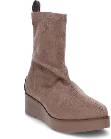 PEDRO MIRALLES BOOTS 27500 SUEDE STRETCH TAUPE TAUPE