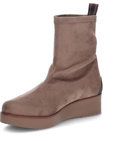 PEDRO MIRALLES BOOTS 27500 SUEDE STRETCH TAUPE TAUPE