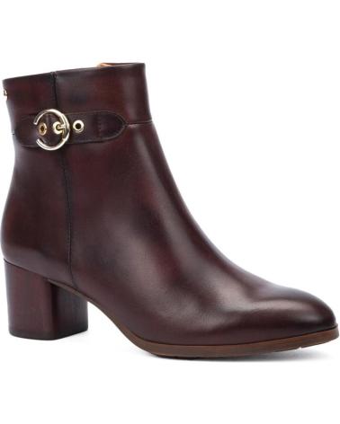 PIKOLINOS BOTINES CALAFAT W1Z DE CUERO MARRÓN MARRóN