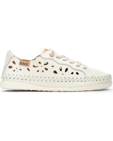 PIKOLINOS SOLLER W8B ZAPATILLAS CASUAL DE PIEL PERFORADA BEIGE PARA MUJER BEIGE