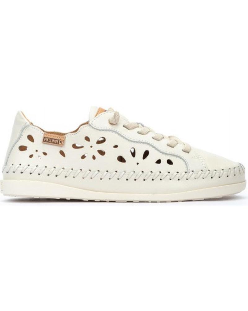 PIKOLINOS SOLLER W8B ZAPATILLAS CASUAL DE PIEL PERFORADA BEIGE PARA MUJER BEIGE PIKOLINOS SOLLER W8B ZAPATILLAS CASUAL DE PIEL PERFORADA BEIGE PARA MUJER BEIGE