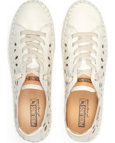 PIKOLINOS SOLLER W8B ZAPATILLAS CASUAL DE PIEL PERFORADA BEIGE PARA MUJER BEIGE PIKOLINOS SOLLER W8B ZAPATILLAS CASUAL DE PIEL PERFORADA BEIGE PARA MUJER BEIGE