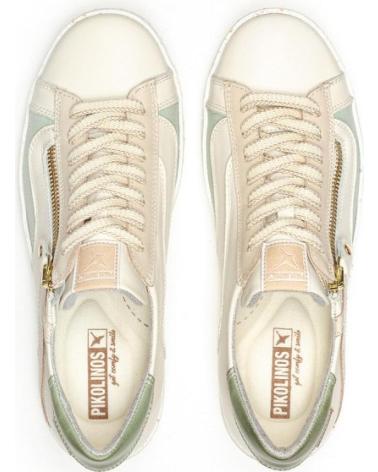 BASKETS PIKOLINOS LANZAROTE W7B BEIGE AVEC FERMETURE ÉCLAIR BLANCO