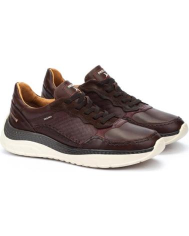 PIKOLINOS MOTRIL M2C BROWN LEATHER CASUAL SNEAKERS MARRóN
