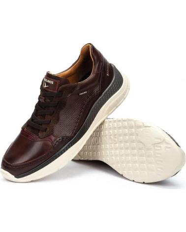 PIKOLINOS MOTRIL M2C BROWN LEATHER CASUAL SNEAKERS MARRóN