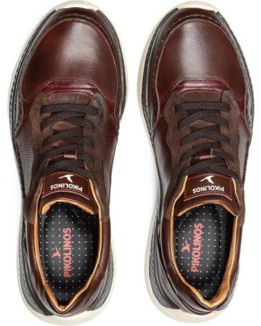 PIKOLINOS MOTRIL M2C BROWN LEATHER CASUAL SNEAKERS MARRóN