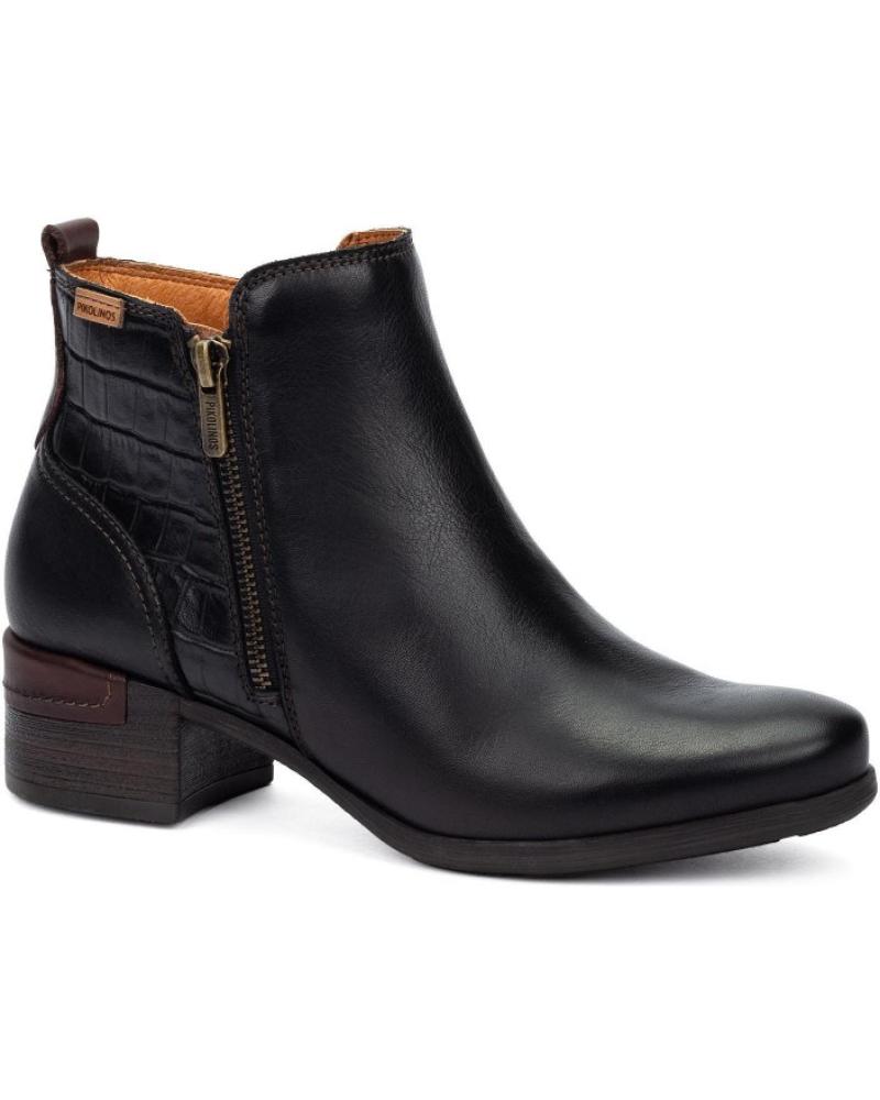 PIKOLINOS MALAGA W6W BOTINES DE PIEL CON TACÓN NEGRO NEGRO PIKOLINOS MALAGA W6W BOTINES DE PIEL CON TACÓN NEGRO NEGRO